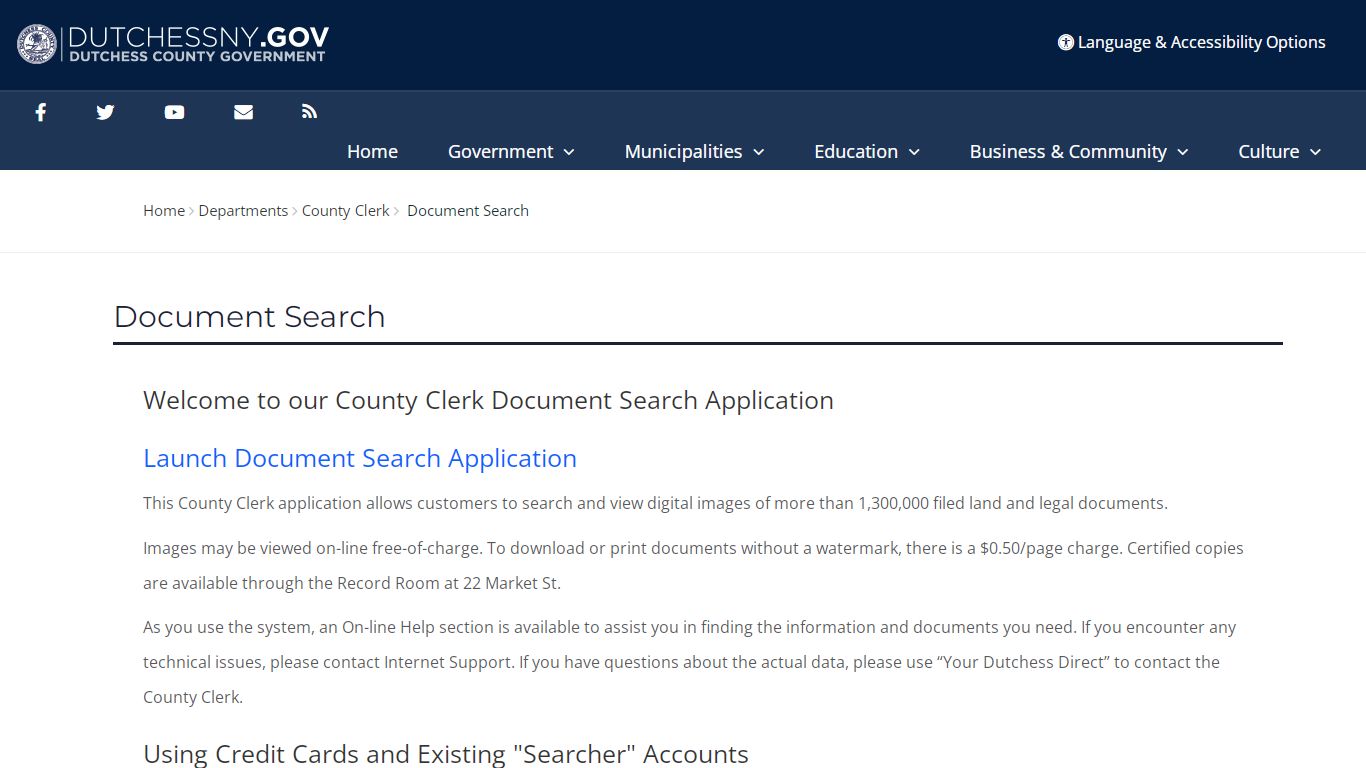 Document Search - Dutchess County Government